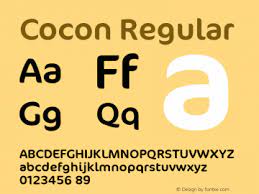 Ejemplo de fuente Cocon Regular Condensed